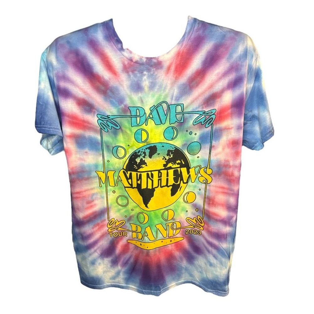 Dave Matthews Band DMB 2023 Summer‎ Tour Graphic Tie-Dye Shirt